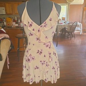 Forever 21 Purple Floral Summer Dress